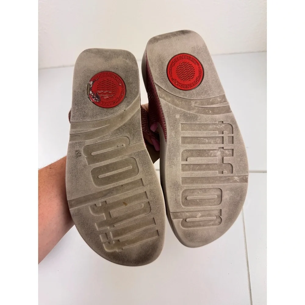 Fitflop Womens Adjustable‎ Buckle Thong Sandals Size 7 US Comfort Walking